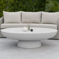 modern outdoor concrete coffee table beyond living
