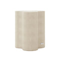 modern outdoor concrete side table for patio seating area