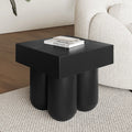modern outdoor concrete side table beyond living