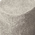modern outdoor concrete side table beyond living
