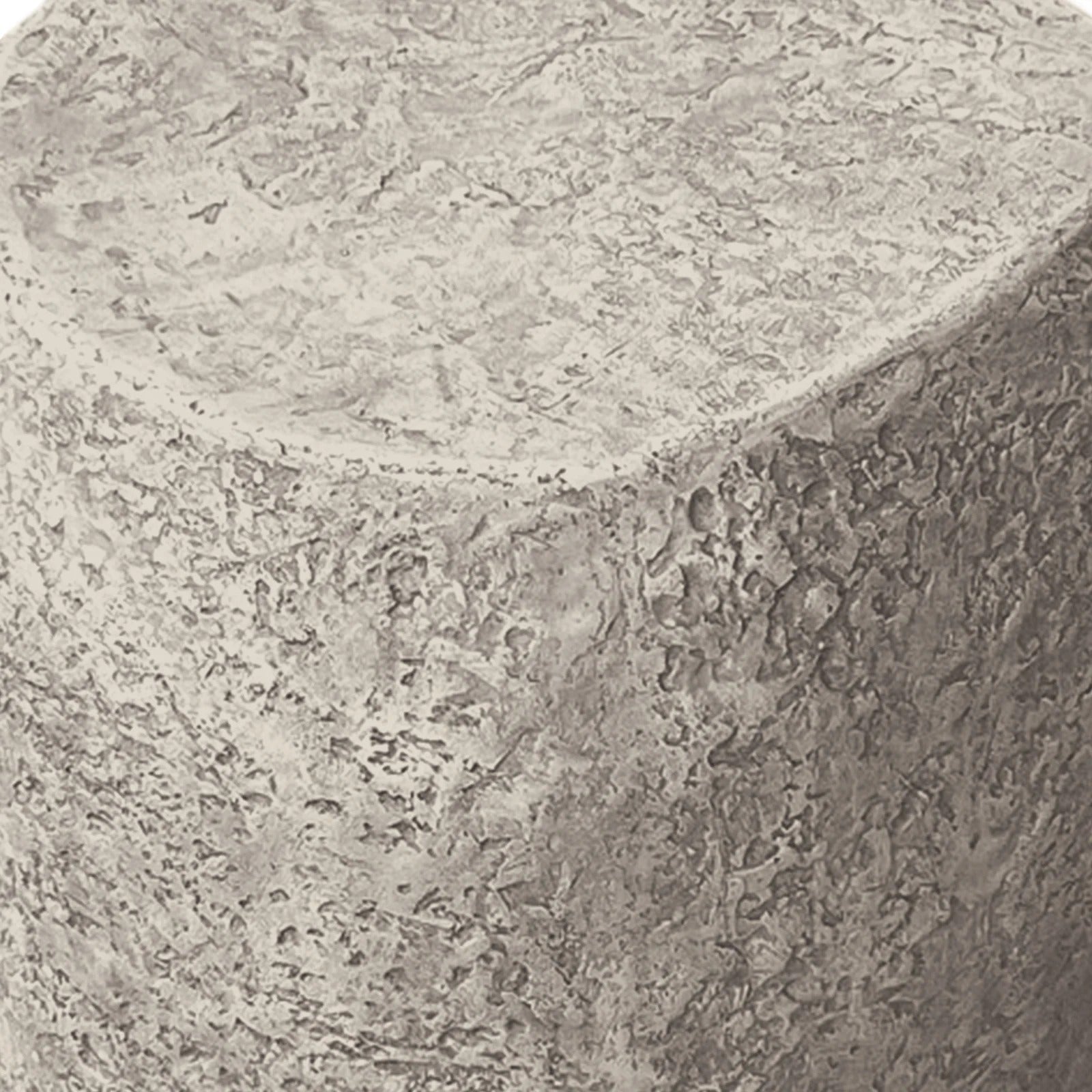 modern outdoor concrete side table beyond living