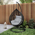 modern outdoor hanging egg chair for patio relaxation