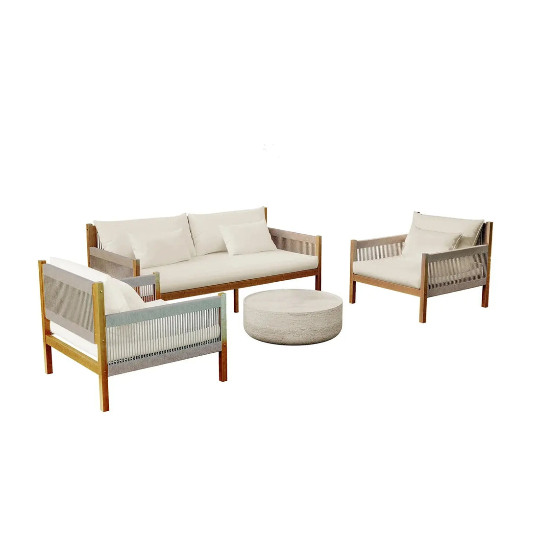 savin myrtle outdoor sofa set with coffee table beige australia