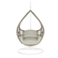 modern rattan egg chair for patio and balcony relaxation