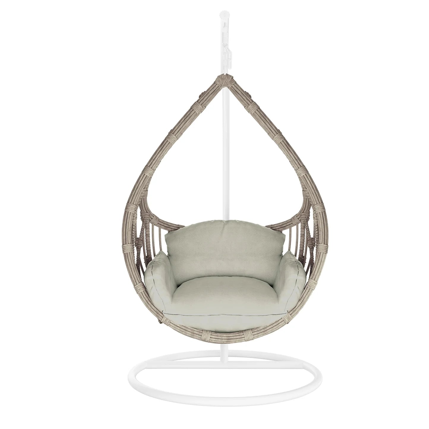 modern rattan egg chair for patio and balcony relaxation