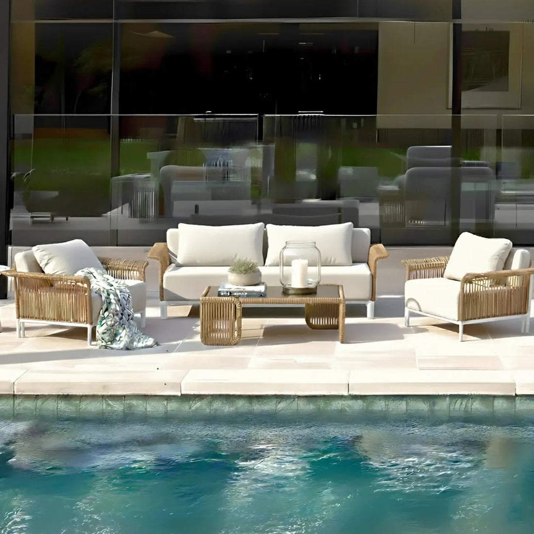 avon 4 seater premium rattan outdoor sofa set australia