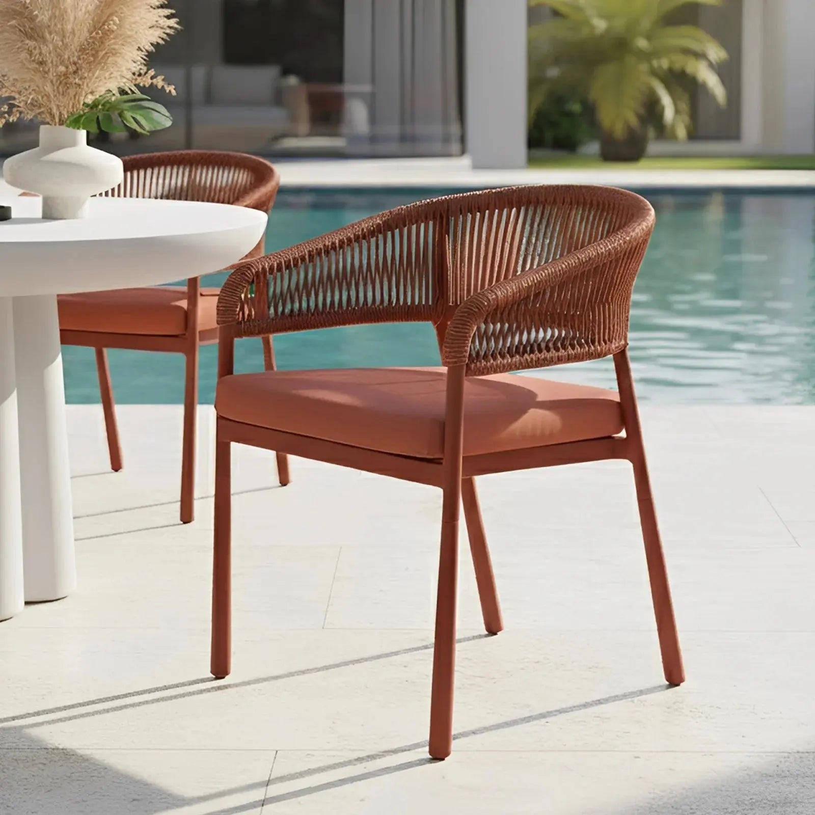 modern rope outdoor dining chairs beyond living australia