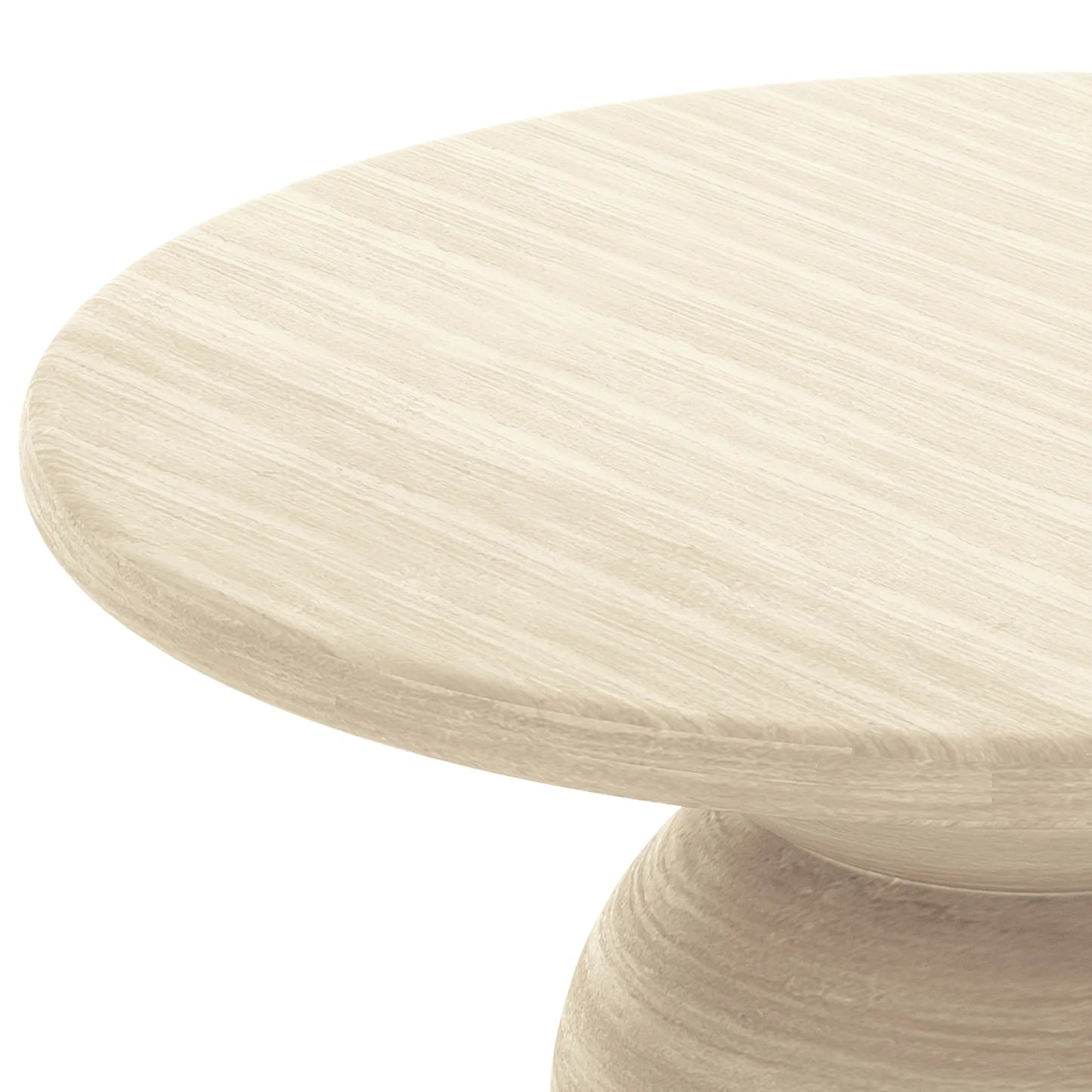 modern round concrete dining table for garden entertaining