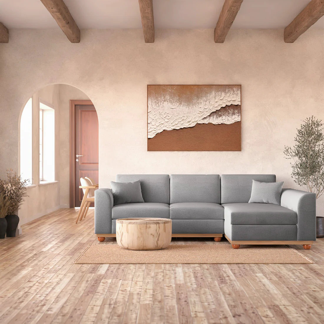 modern spill resistant fabric sofa Australia