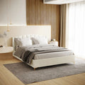 modern velvet double bed frame beyond living