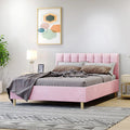 modern velvet upholstered bed frame australia
