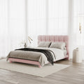 modern boucle upholstered bed frame beyond living australia