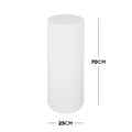 multicolour LED bollard light for patio and garden lighting