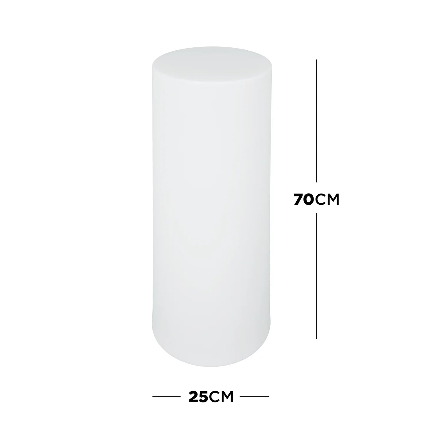 multicolour LED bollard light for patio and garden lighting