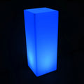 multicolour LED column light for garden and patio lighting