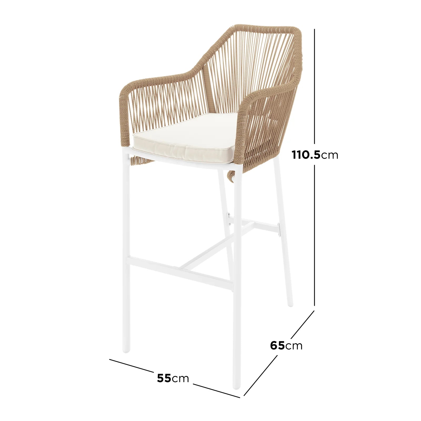 natural wicker patio bar stools outdoor furniture