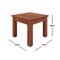 natural wood patio side table australia