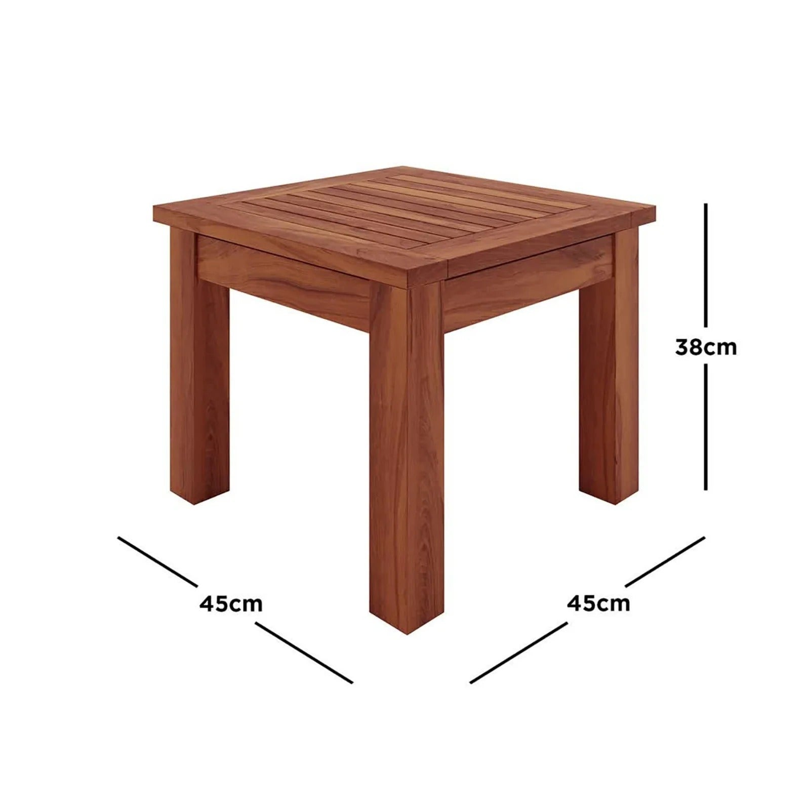 natural wood patio side table australia