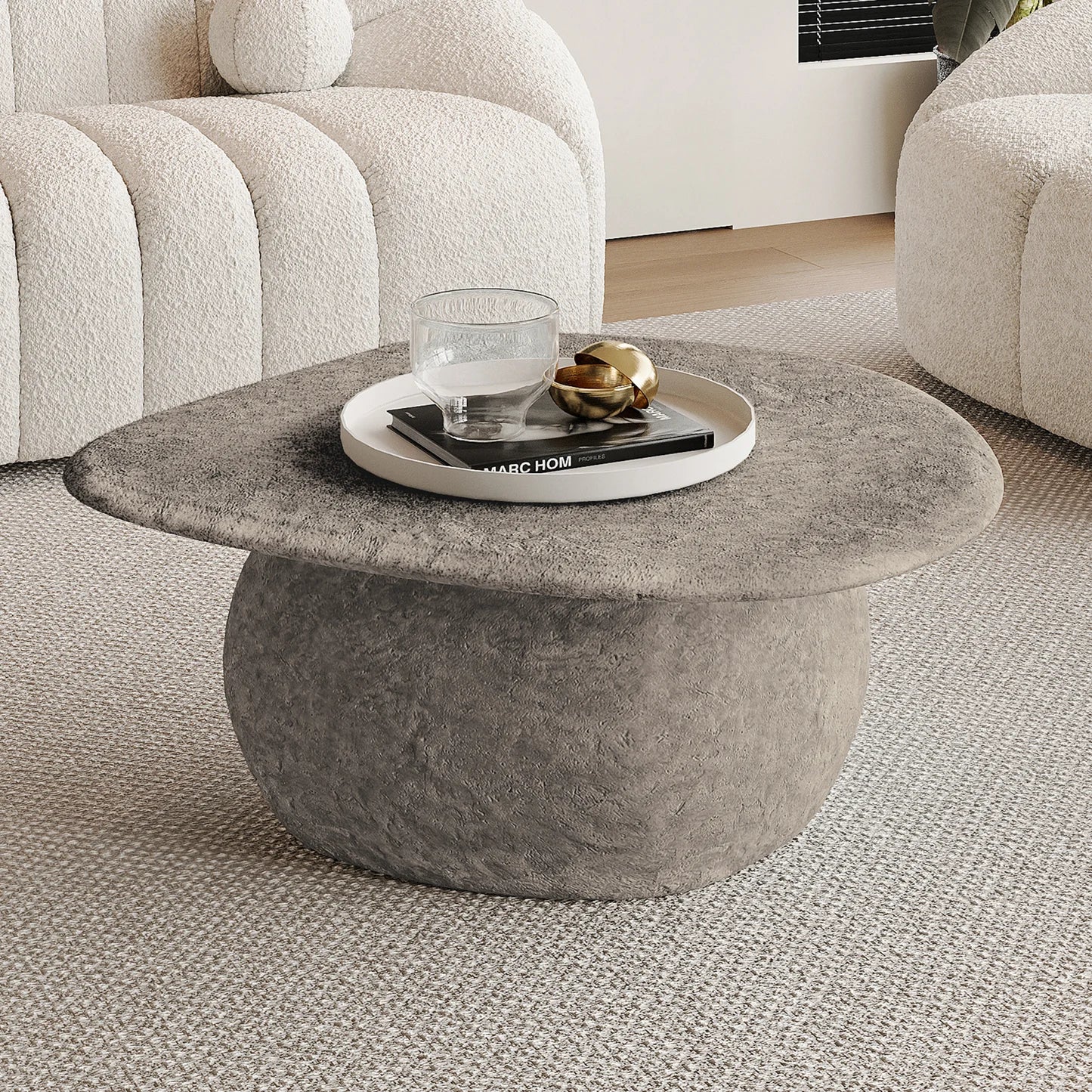 outdoor concrete coffee table round stone patio table