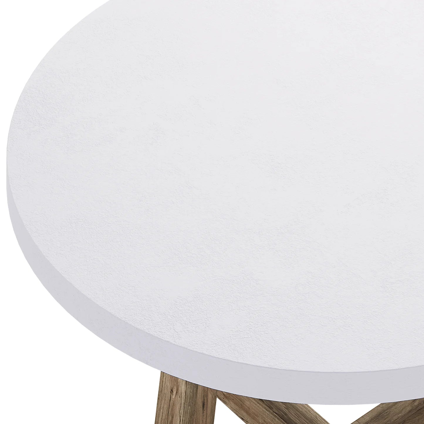outdoor concrete dining table with hardwood base white patio table
