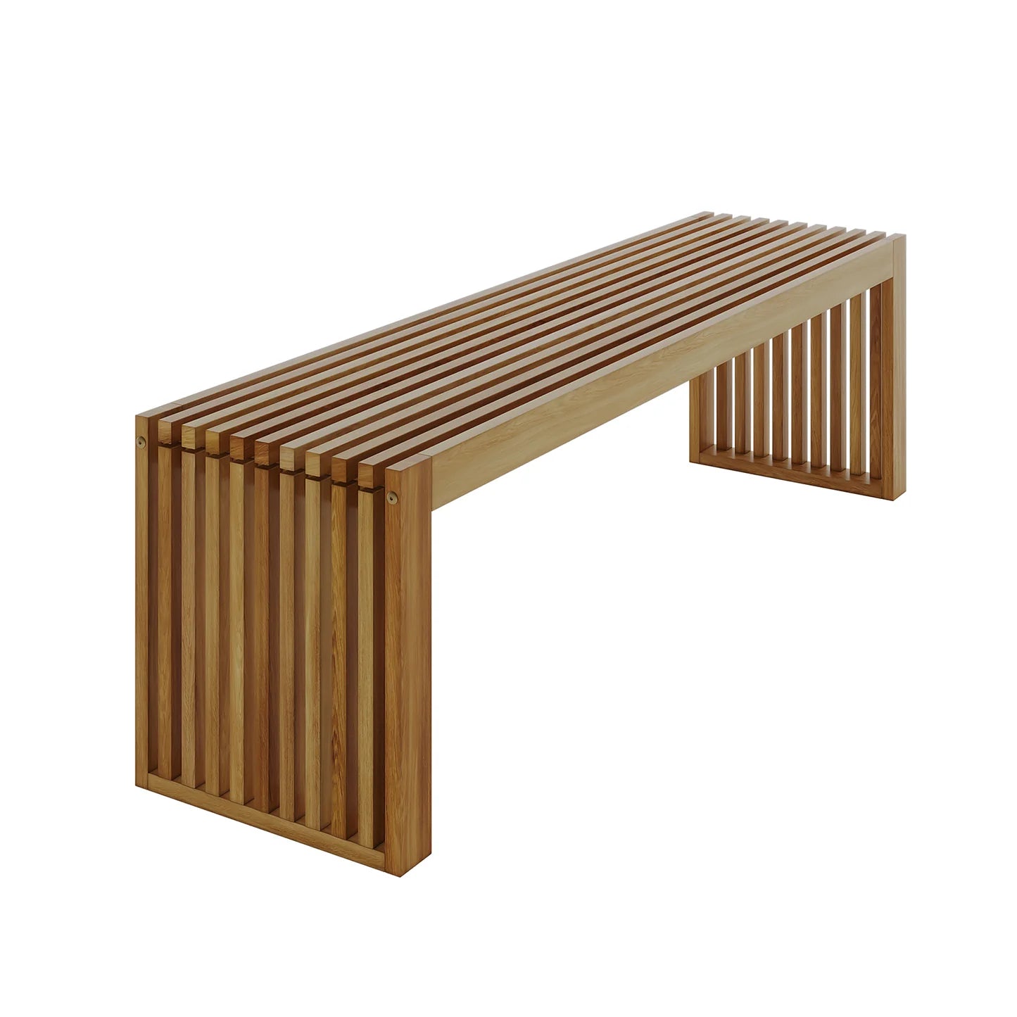 outdoor hardwood dining table with benches for patio seating