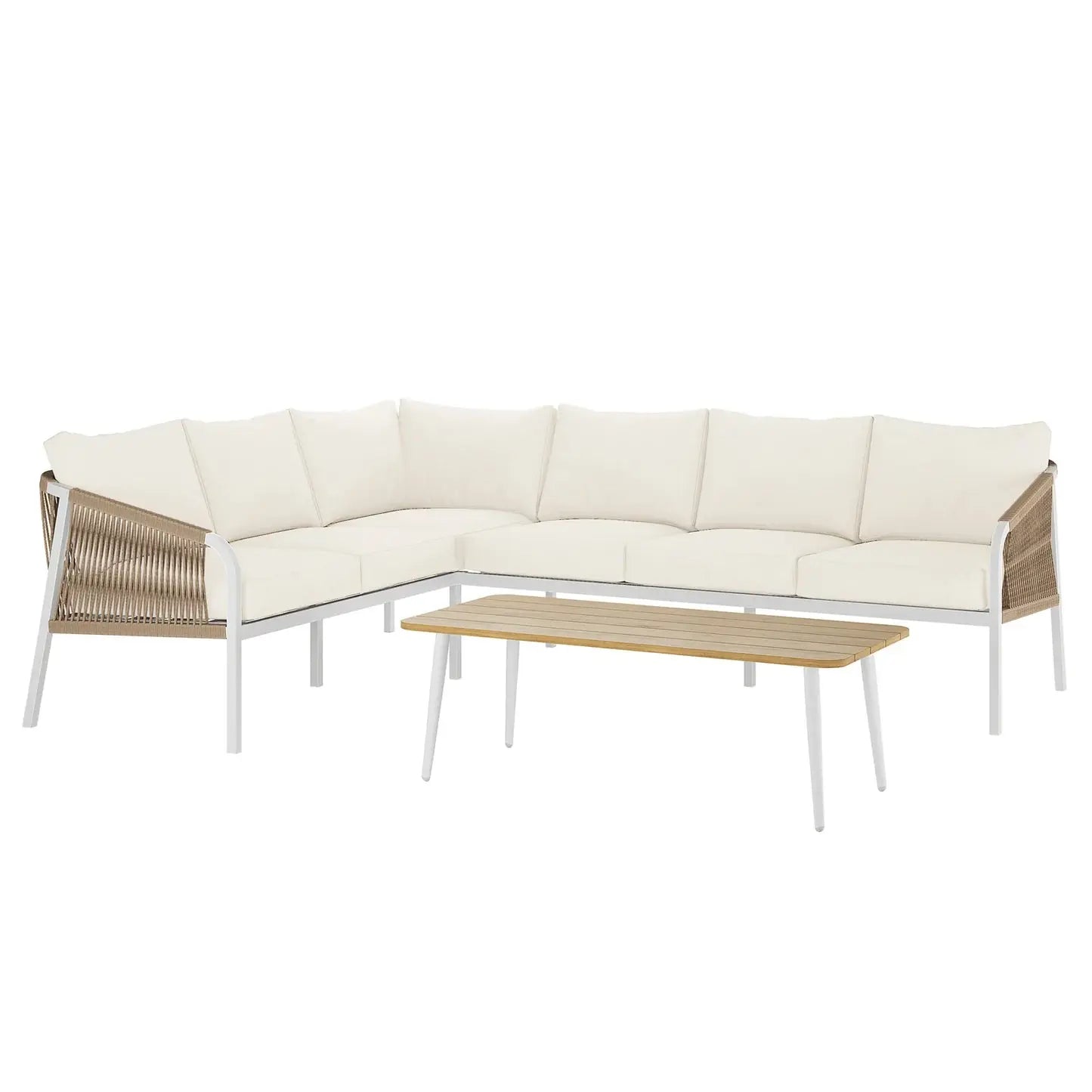 outdoor wicker sofa set 6 seater garden furniture