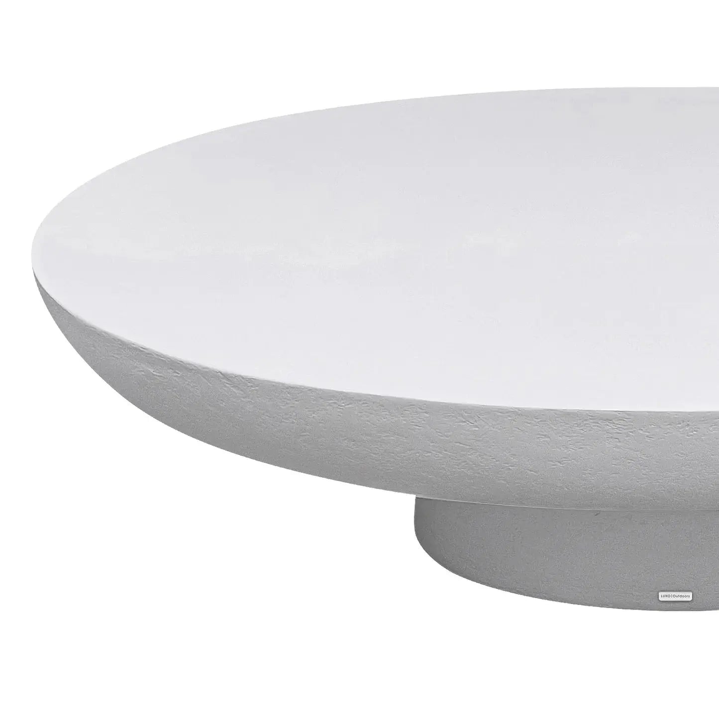 oval concrete patio coffee table australia
