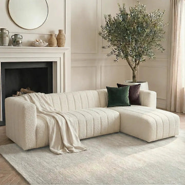 parisa tufted boucle sofa with chaise australia