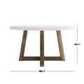 patio concrete dining table 138cm australia
