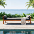patio hardwood daybed sofa outdoor lounge furniture