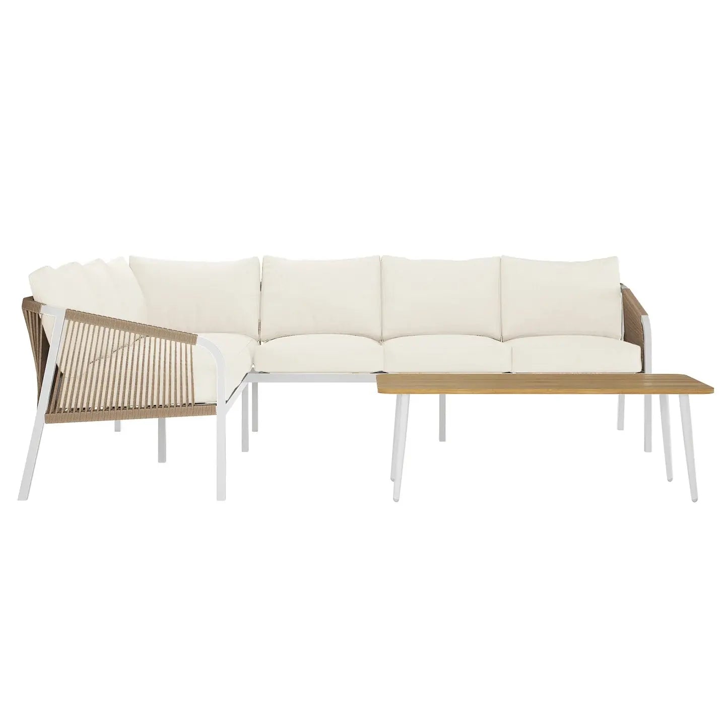 patio rattan sofa set 6 seater outdoor furniture