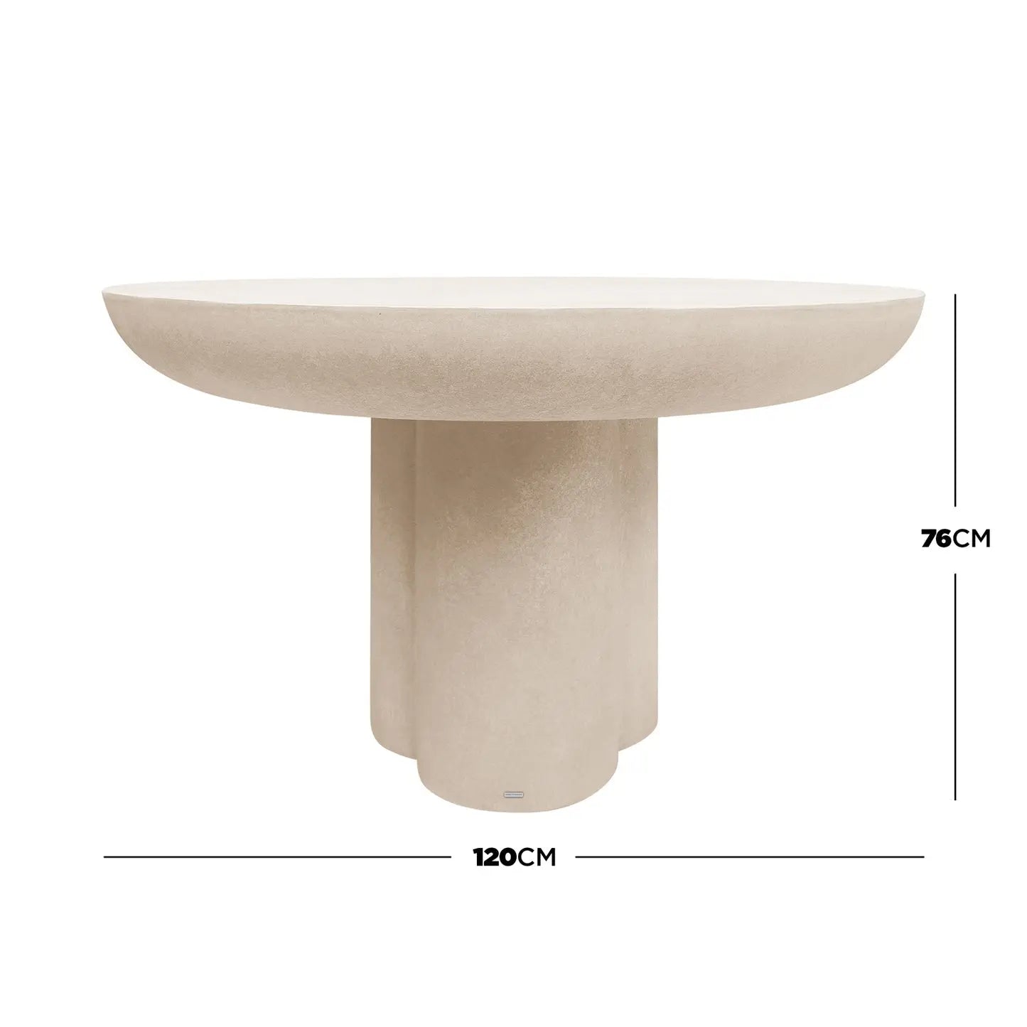 patio round concrete dining table 120cm australia
