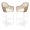 patio wicker bar stools for outdoor bar table