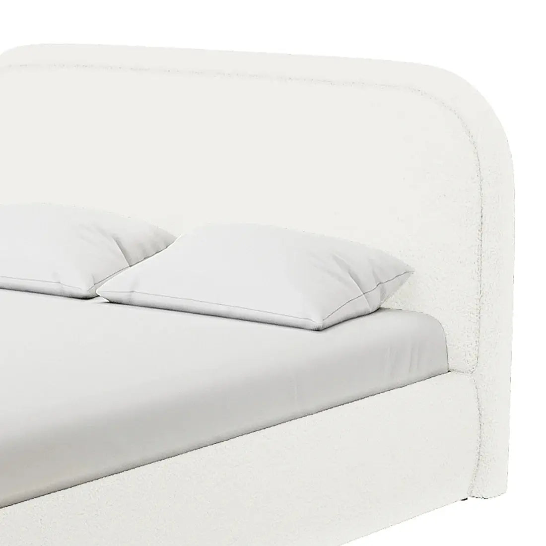 premium boucle bed frame beyond living australia
