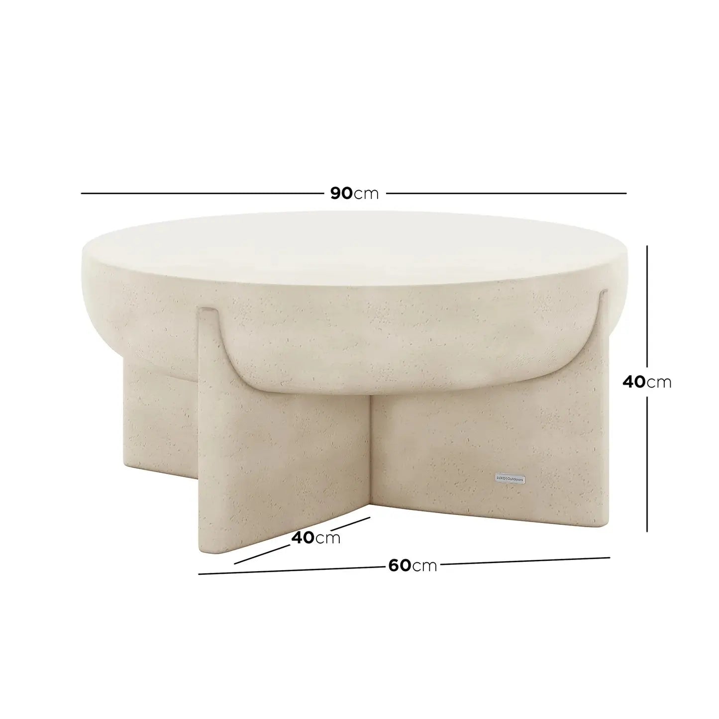 premium concrete patio coffee table beyond living