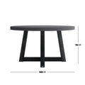 premium concrete patio dining table beyond living