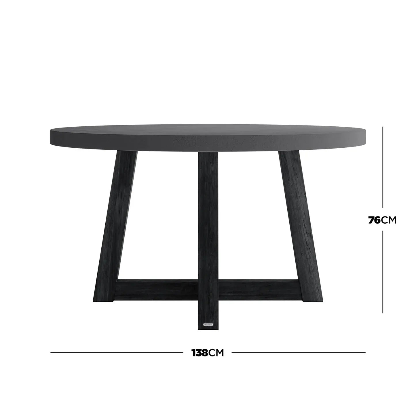 premium concrete patio dining table beyond living