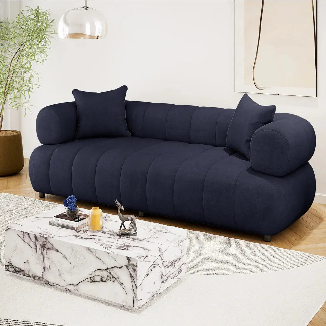 premium velvet sofa beyond living samira model