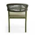 rope patio dining chairs set contemporary outdoor furniture