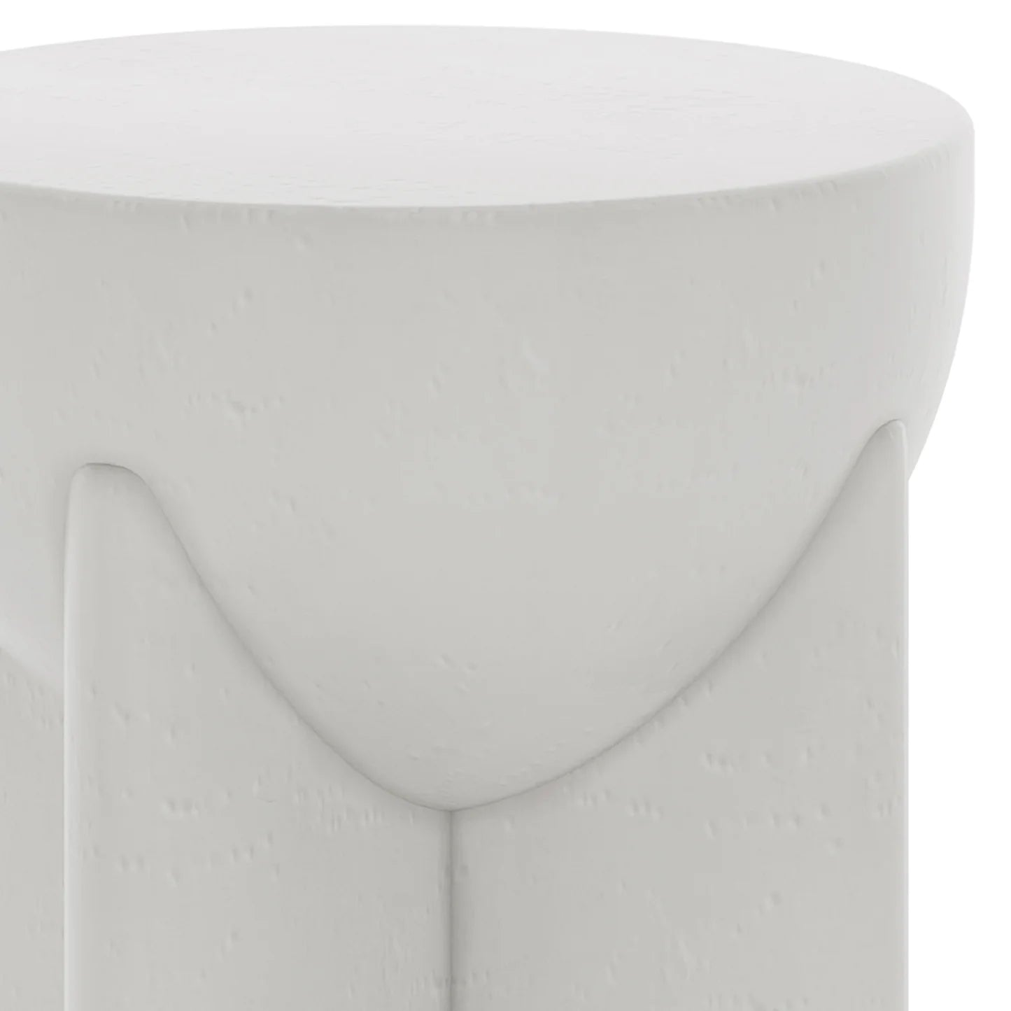 round concrete side table white modern accent table
