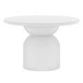 round outdoor concrete dining table 120cm design