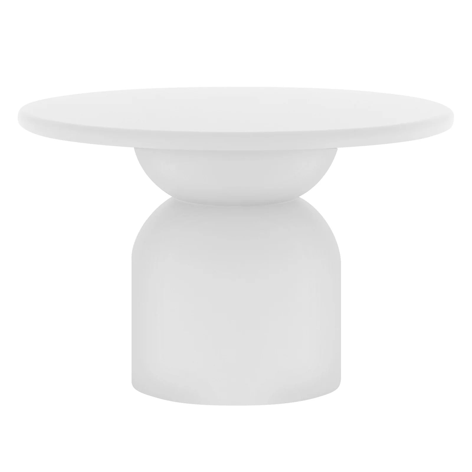 round outdoor concrete dining table 120cm design