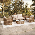 solari 4 seater wicker outdoor sofa set australia
