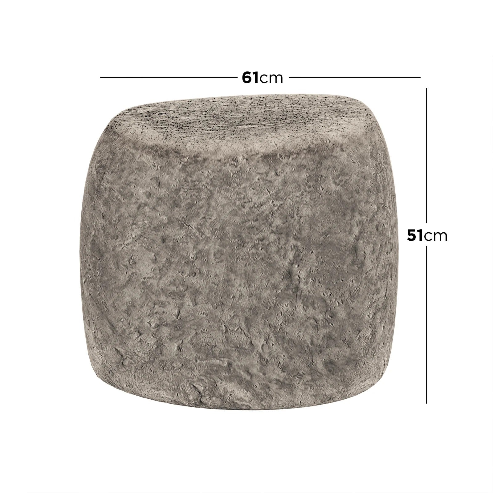 stone finish concrete patio side table australia