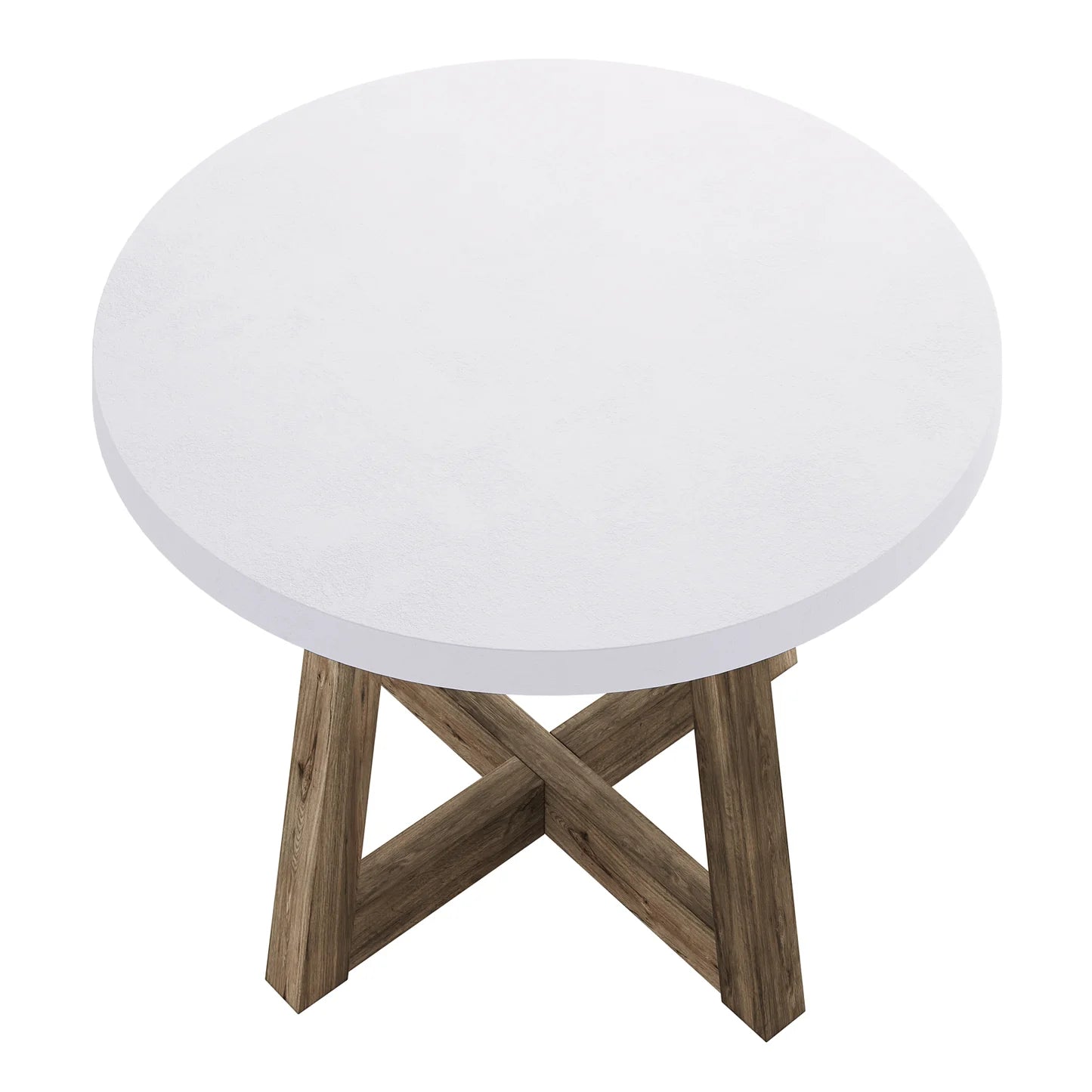 stylish outdoor concrete patio dining table in white