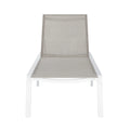 stylish poolside sunbed set with aluminium frame