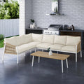stylish rattan outdoor sofa lounge set patio furniture australia