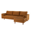 tan brown leather style sofa living room