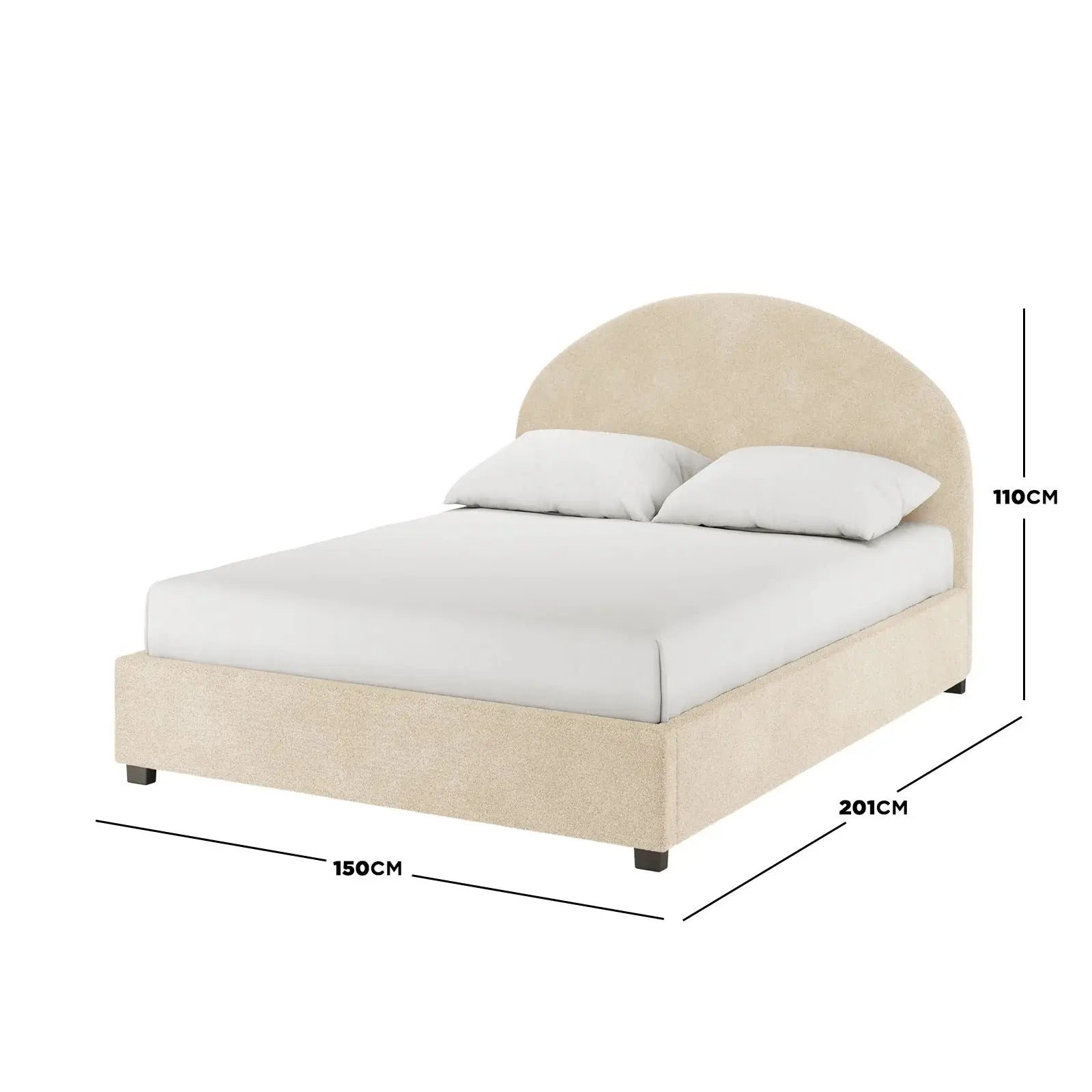upholstered gas lift bed frame australia double size
