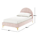 upholstered velvet kids bed frame australia design